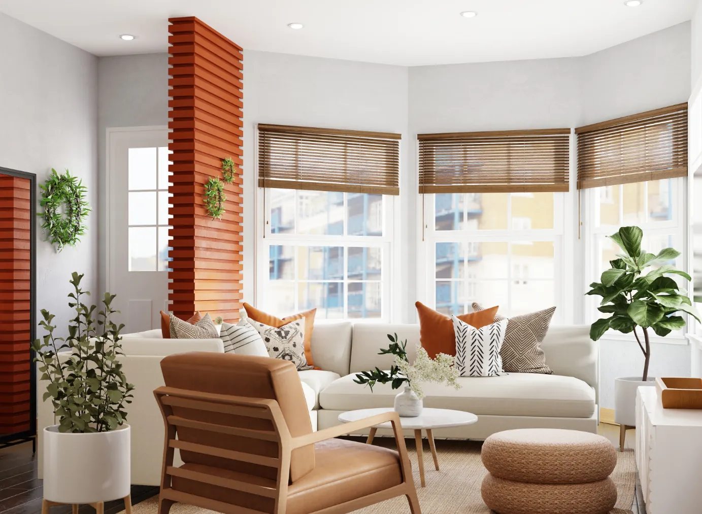 Interior of a Singapore home prepared for viewing